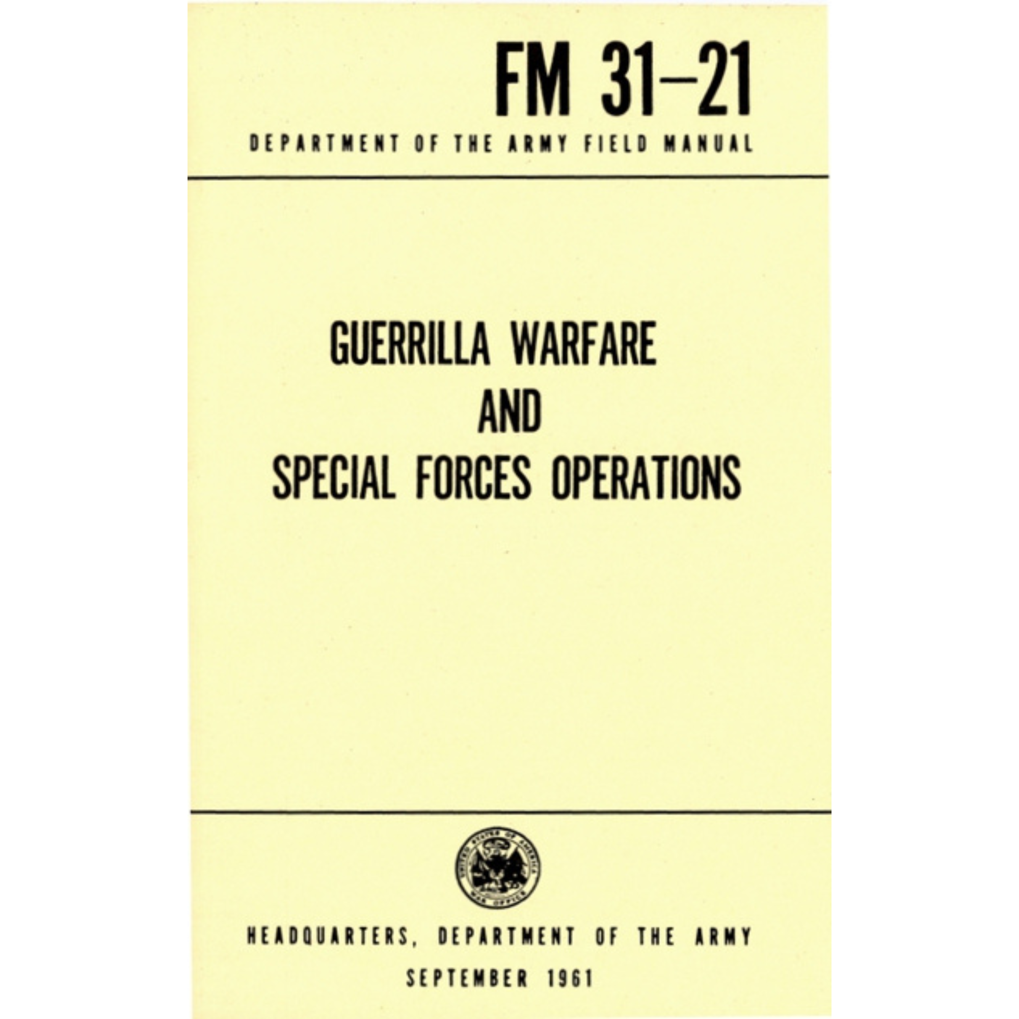 US Army Special Forces Medical Handbook, ST 31-91B, US